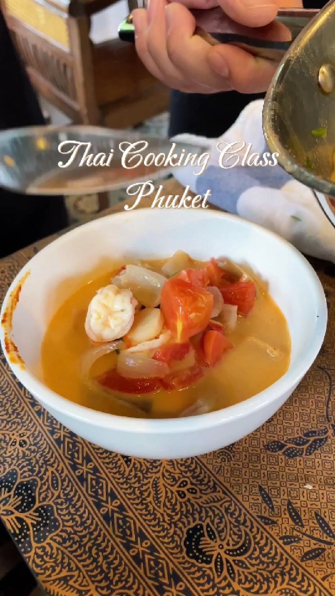 Quick glance of a Private Market Tour & Thai Cooking Class at BrassWok. See available classes and selectable menu on www.BrassWok.com