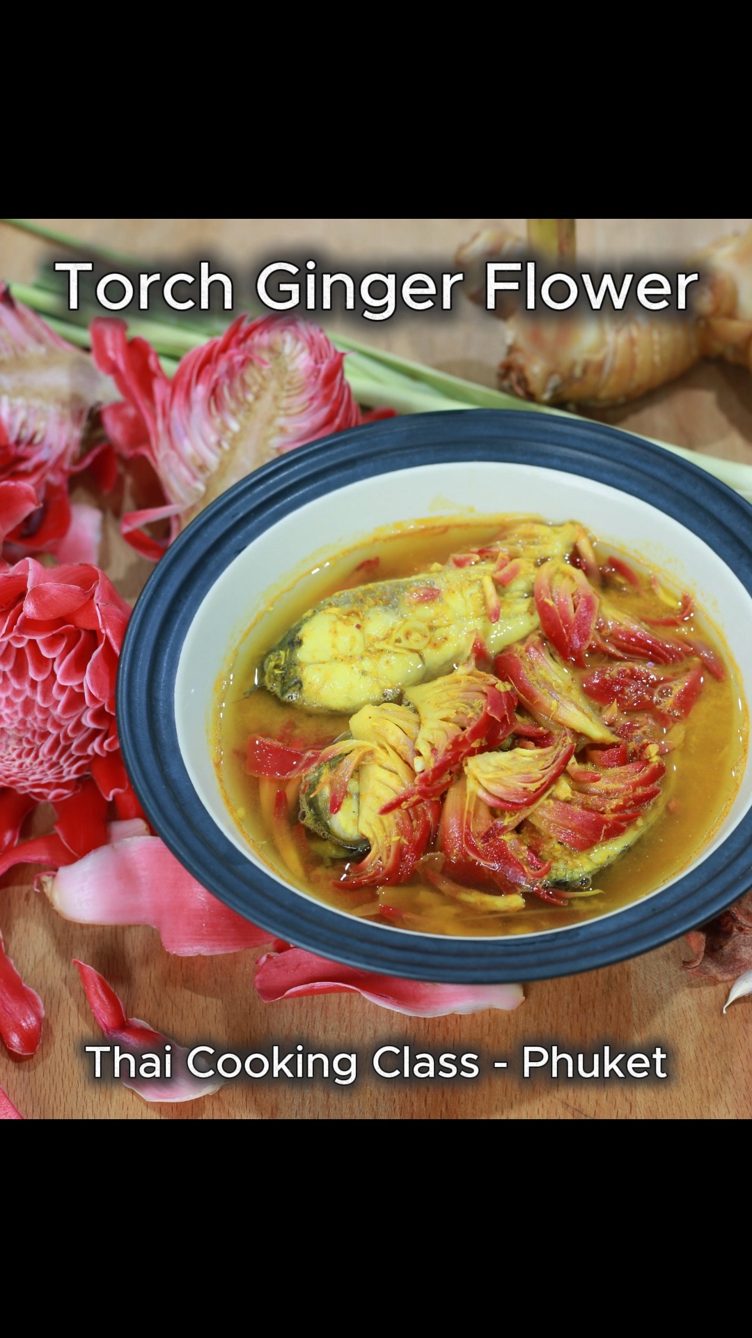 Torch ginger flower, or Dok Dala, is one of Thailand’s most beautiful edible flowers. 

Its vibrant pink petals add colour and a delicate citrus-floral flavour to many Southern Thai dishes. 

In Gang Som, the flower slices add scrumptious texture into the broth, adding depth and a refreshing lift that makes the curry even more special. 

It’s not just decoration – it’s a truly delicious ingredient that brings brightness and character to every bowl. 

#ThaiCookingClass #Phuket #ThaiFood #Phuket #ThaiCookingClass #PRIVATELESSON #PRIVATECHEF #MARKETTOUR #FoodTOUR #SUSTAINABLETOURISM #LOCALINGREDIENTS #RegenerativeTourism #ThaiHomestyleCooking #FamilyCookingClass #HolidayActivity #SouthernThaiCuisine